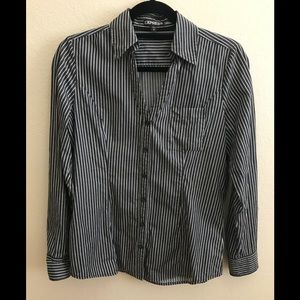 Express Pinstriped Dress Shirt